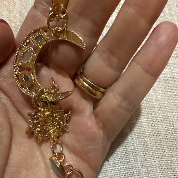 Bohemian Style Asymmetry Sun Moon Star Bracelet 8” - Picture 3 of 6